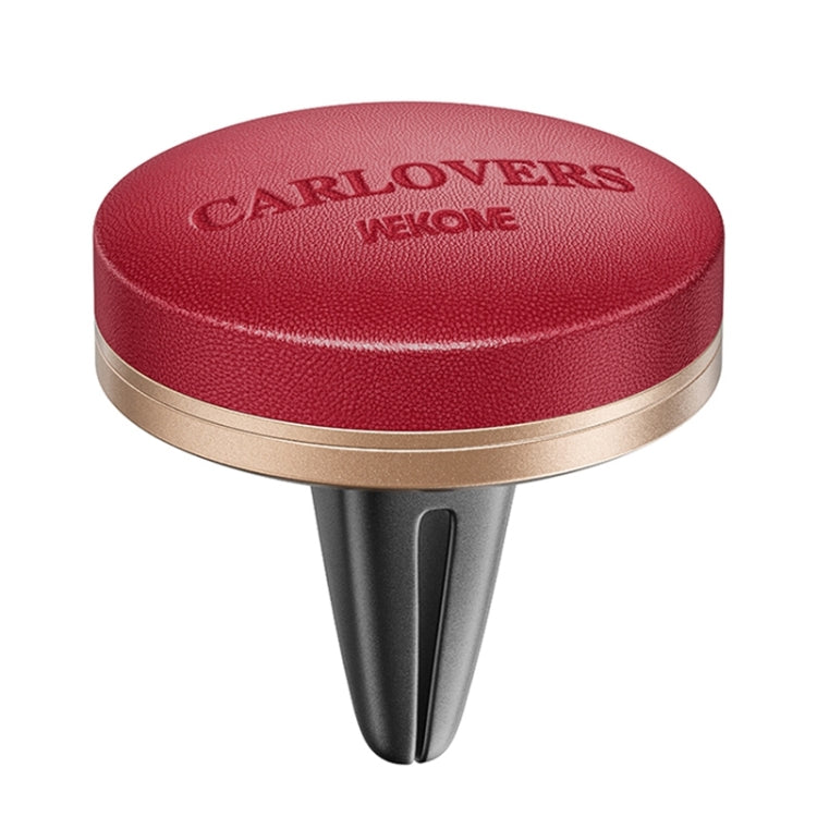 WEKOME WT-CA07 K-Captain Genuine Leather Solid Car Aroma Diffuser(Red) - Air Freshener by WK | Online Shopping UK | buy2fix