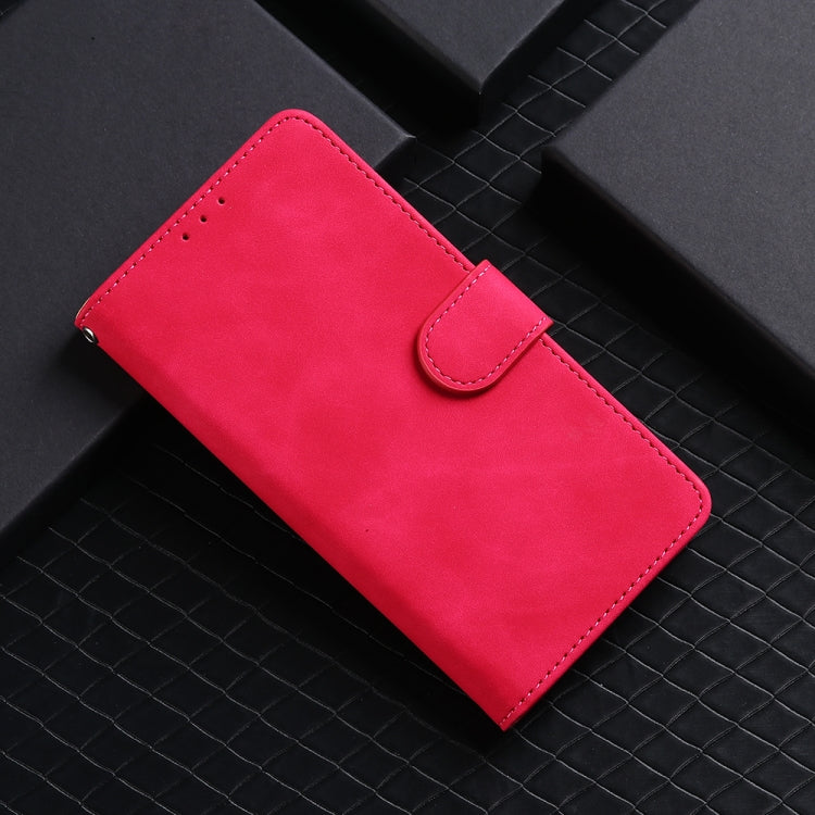 For iPhone 16 Pro Skin Feel Magnetic Flip Leather Phone Case(Rose Red) - iPhone 16 Pro Cases by buy2fix | Online Shopping UK | buy2fix