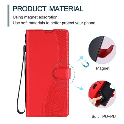 For iPhone 16 Plus Voltage Ultra-thin Dot Leather Phone Case(Red) - iPhone 16 Plus Cases by buy2fix | Online Shopping UK | buy2fix