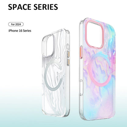 For iPhone 16 Pro Max TGVIS Grace Series MagSafe Magnetic Phone Case(Mirror Flower) - iPhone 16 Pro Max Cases by TGVIS | Online Shopping UK | buy2fix