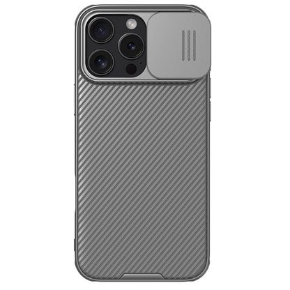 For iPhone 16 Pro Max NILLKIN CamShield Pro PC Phone Case(Grey) - iPhone 16 Pro Max Cases by NILLKIN | Online Shopping UK | buy2fix