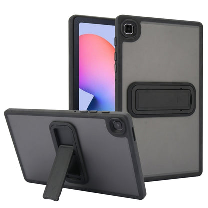 For Samsung Galaxy Tab S6 Lite P610 / P615 Skin Feel Holder PC Hybrid TPU Tablet Case(Black) - Tab S6 Lite P610 / P615 by buy2fix | Online Shopping UK | buy2fix