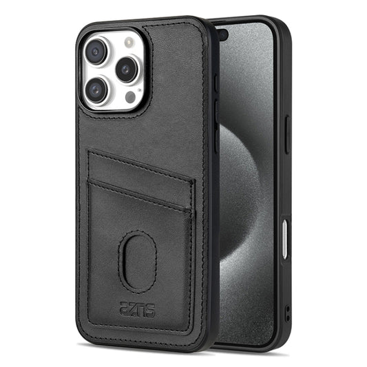 For iPhone 16 Pro Max AZNS K1 Series Card Slot Business Phone Case(Black) - iPhone 16 Pro Max Cases by AZNS | Online Shopping UK | buy2fix