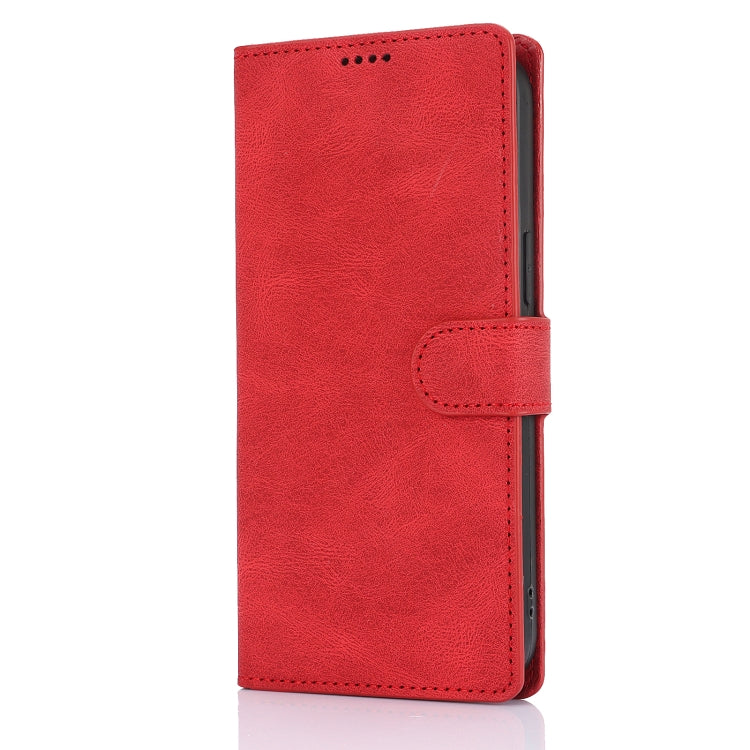 For iPhone 16 Pro Max Fantasy Skin-feel Calfskin Texture Leather Phone Case(Red) - iPhone 16 Pro Max Cases by buy2fix | Online Shopping UK | buy2fix