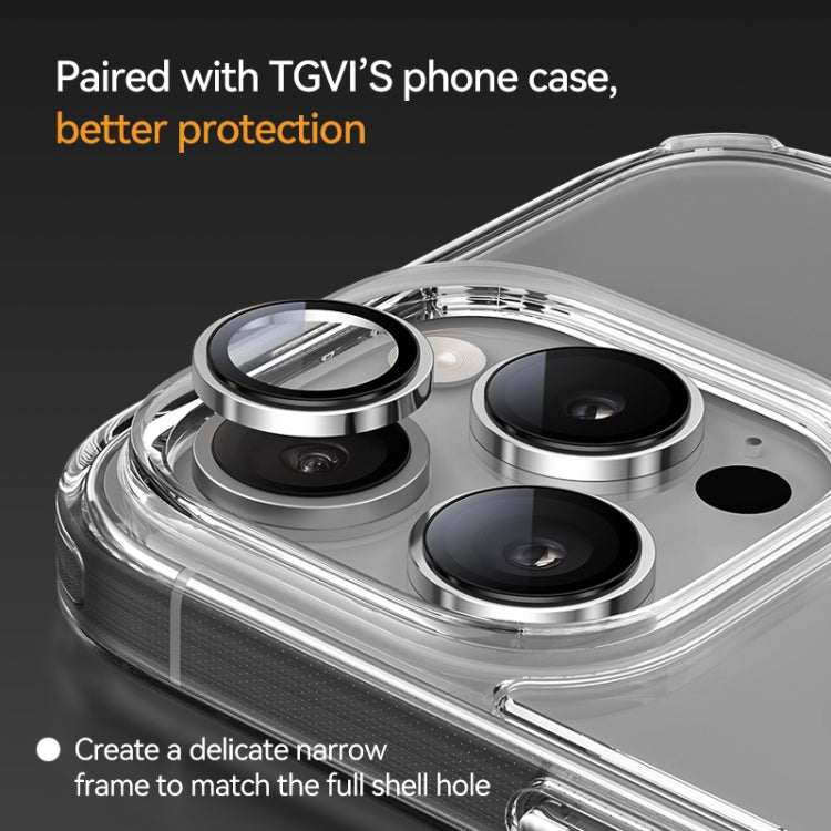 For iPhone 16 / 16 Plus TGVIS 9H Anti Reflection HD Lens Protector(Pink) - iPhone 16 Tempered Glass by TGVIS | Online Shopping UK | buy2fix