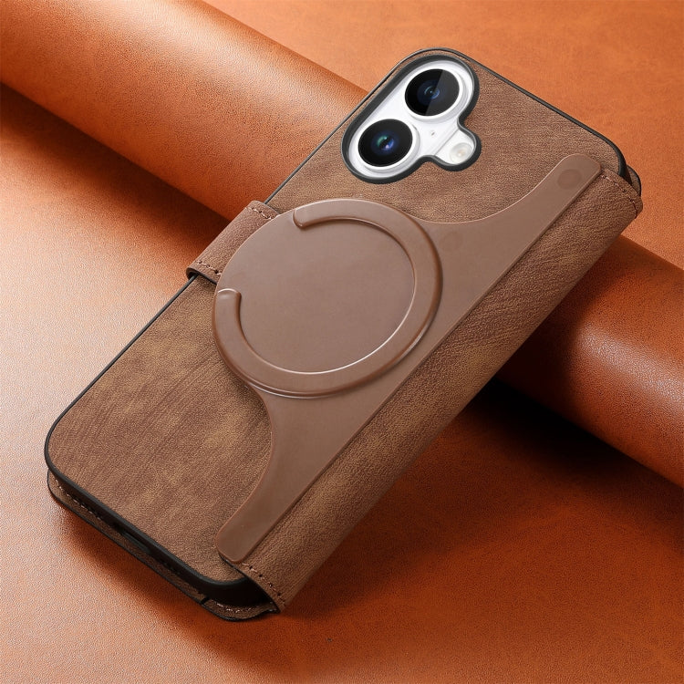 For iPhone 16 Plus CaseNeo MagSafe RFID Anti-theft Retro Leather Phone Case(Brown) - iPhone 16 Plus Cases by CaseNeo | Online Shopping UK | buy2fix