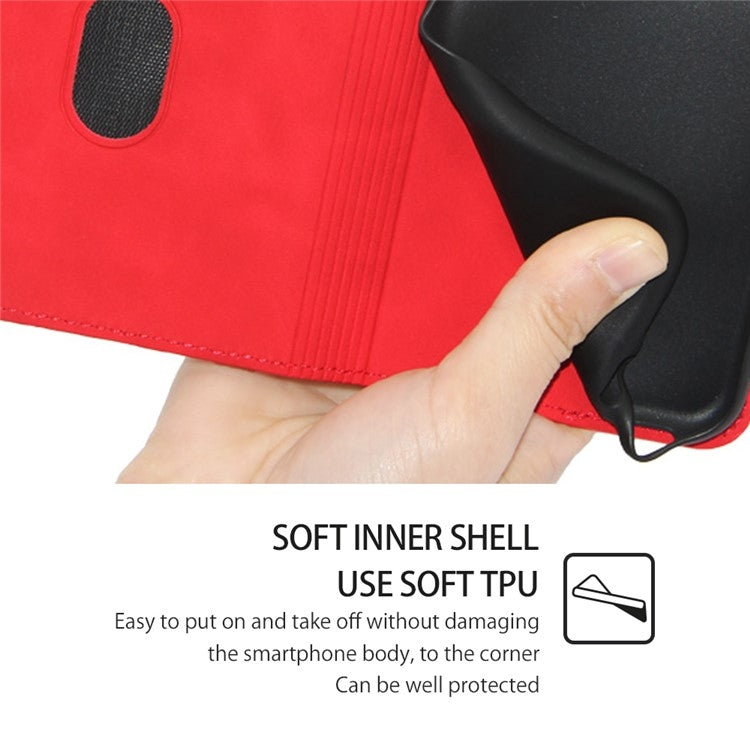 For iPhone 16 Pro Skin Feel Magnetic Leather Phone Case(Red) - iPhone 16 Pro Cases by buy2fix | Online Shopping UK | buy2fix