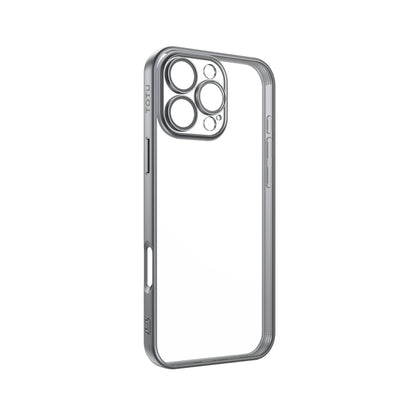 For iPhone 16 Pro Max TOTU PC-2 Soft Jane Series Electroplated TPU Phone Case with Lens Film(Grey) - iPhone 16 Pro Max Cases by TOTUDESIGN | Online Shopping UK | buy2fix