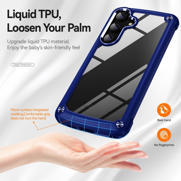 For Samsung Galaxy S25 5G TPU + PC Lens Protection Phone Case(Blue) - Galaxy S25 5G Cases by buy2fix | Online Shopping UK | buy2fix