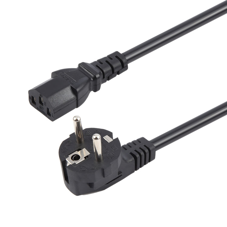 EU Plug Computer PC Power Cord 3 Pin Cable, Length:3m(Black) - Power Cord by buy2fix | Online Shopping UK | buy2fix