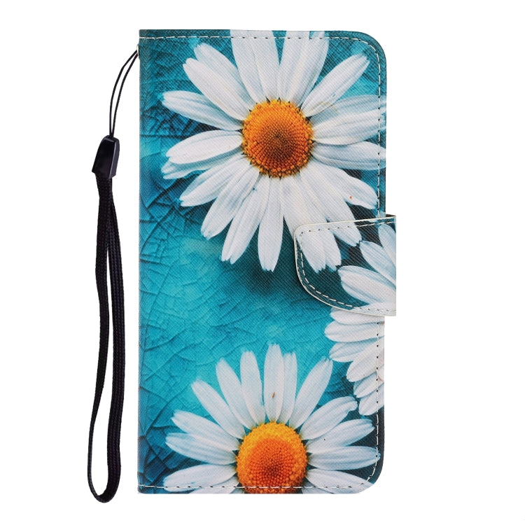 For Samsung Galaxy S25+ 5G Colored Drawing Pattern Leather Phone Case(Daisy) - Galaxy S25+ 5G Cases by buy2fix | Online Shopping UK | buy2fix