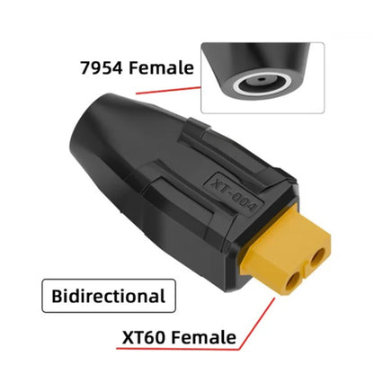 XT-021 XT60 Male to 5.5x2.1 3D Bend Interchange Adapter - Universal Power Adapter by buy2fix | Online Shopping UK | buy2fix