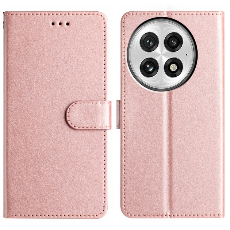 For OnePlus 13 Silk Texture Horizontal Flip Leather Phone Case(Rose Gold) - OnePlus Cases by buy2fix | Online Shopping UK | buy2fix