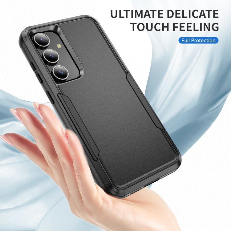 For Samsung Galaxy S25+ 5G TPU + PC Shockproof Protective Phone Case(Black) - Galaxy S25+ 5G Cases by buy2fix | Online Shopping UK | buy2fix