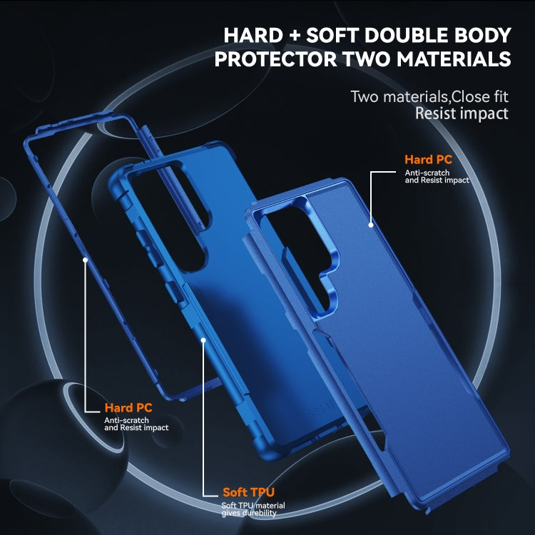 For Samsung Galaxy S25 Ultra 5G TPU + PC Shockproof Protective Phone Case(Royal Blue) - Galaxy S25 Ultra 5G Cases by buy2fix | Online Shopping UK | buy2fix