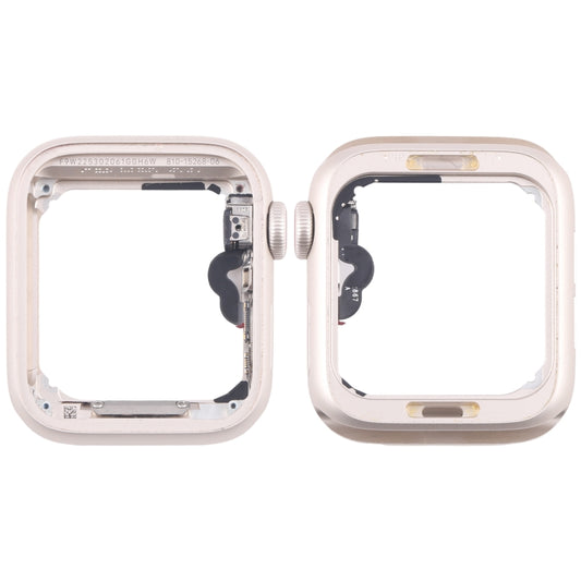 For Apple Watch SE 2022 40MM LTE Aluminium Alloy Middle Frame Bezel Plate with Crown Spin Axis Flex Cable(Starlight) - Middle Frame by buy2fix | Online Shopping UK | buy2fix