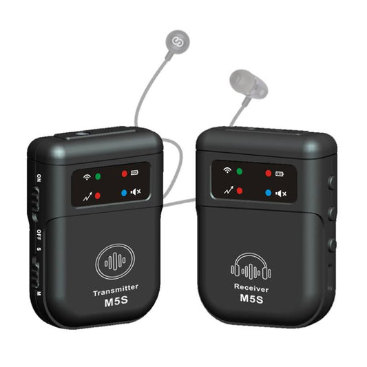 M5S Wireless In-Ear Monitor System for Stage Live Broadcast 2.4G Transmitter & Receiver(Black) - Microphone by buy2fix | Online Shopping UK | buy2fix