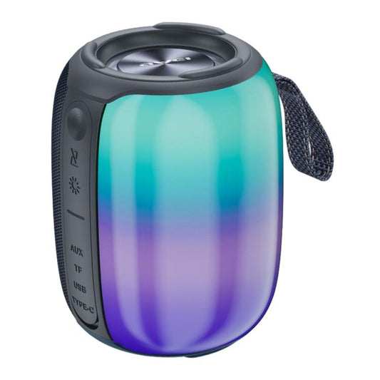 awei Y525 Portable Colorful Ambient Light Bluetooth Speaker(Black) - Desktop Speaker by awei | Online Shopping UK | buy2fix