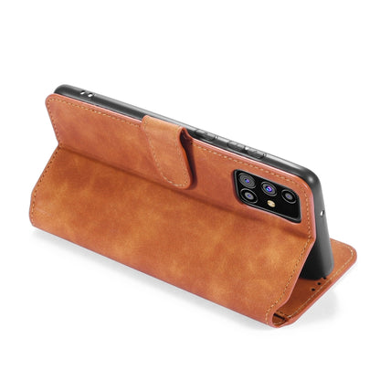 For Samsung Galaxy M31s DG.MING Retro Oil Side Horizontal Flip Case with Holder & Card Slots & Wallet(Brown) - Galaxy Phone Cases by DG.MING | Online Shopping UK | buy2fix