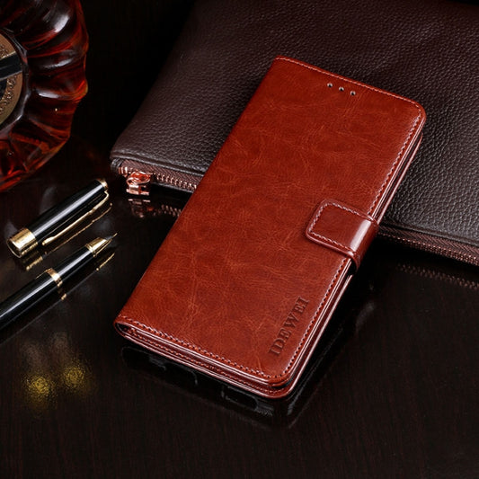 For DOOGEE N20 Pro idewei Crazy Horse Texture Horizontal Flip Leather Case with Holder & Card Slots & Wallet(Brown) - More Brand by idewei | Online Shopping UK | buy2fix