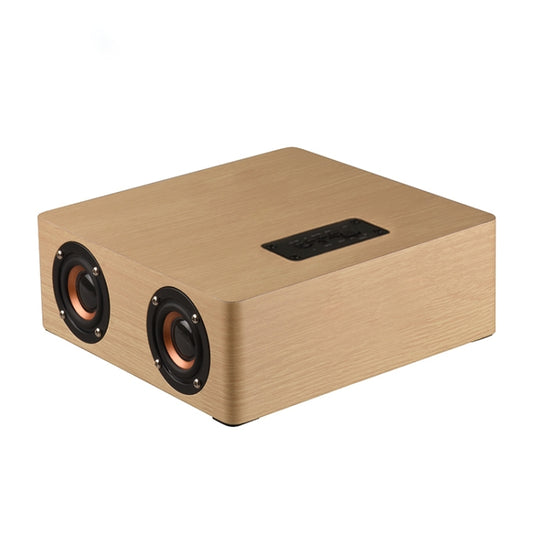 Q5 Wooden Bluetooth Speaker, Support TF Card & 3.5mm AUX(Yellow Wood) - Desktop Speaker by buy2fix | Online Shopping UK | buy2fix