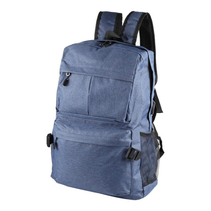 Universal Multi-Function Canvas Cloth Laptop Computer Shoulders Backpack Students Bag for 13-15 inch, Size: 36x25x10cm(Blue) - Backpack by buy2fix | Online Shopping UK | buy2fix