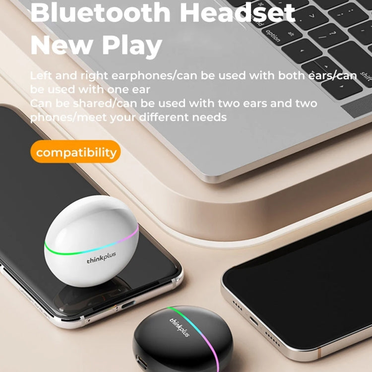 Lenovo XT97 Bluetooth 5.2 Wireless Bluetooth Earphone with RGB Light (White) - Bluetooth Earphone by Lenovo | Online Shopping UK | buy2fix