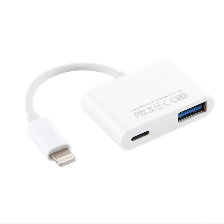 NK101 8 Pin to USB Camera Reader Adapter, Compatible with IOS 9.1 and Above Systems - Converter & Adapter by buy2fix | Online Shopping UK | buy2fix