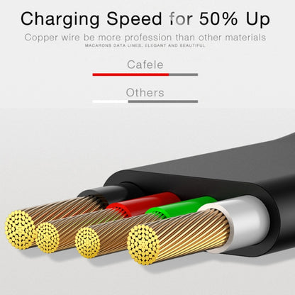 CAFELE 3 In 1 8 Pin + Type-C / USB-C + Micro USB Multi-function Scalable Charging Cable, Length: 1m (Black) - Multifunction Cable by CAFELE | Online Shopping UK | buy2fix