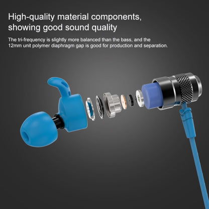 Universe XHH-O300 Noise Cancelling Magnetic Earbuds Wireless Bluetooth Sports Headset, For iPhone, Samsung, Huawei, Xiaomi, HTC and Other Smartphones(Blue) - Bluetooth Earphone by buy2fix | Online Shopping UK | buy2fix