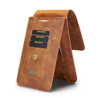 DG.MING Universal Cowskin Leather Protective Case Bag Waist Bag with Card Slots & Hook - More iPhone Cases by DG.MING | Online Shopping UK | buy2fix