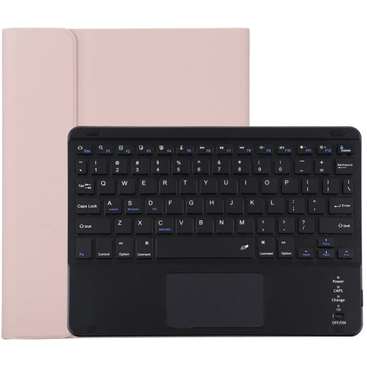 TG-102BC Detachable Bluetooth Black Keyboard + Microfiber Leather Tablet Case for iPad 10.2 inch / iPad Air (2019), with Touch Pad & Pen Slot & Holder(Pink) - For iPad Air by buy2fix | Online Shopping UK | buy2fix