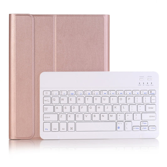 A102B For iPad 10.2 inch 2019 Ultra-thin Detachable Bluetooth Keyboard Leather Tablet Case with Stand & Pen Slot Function (Rose Gold) - Universal by buy2fix | Online Shopping UK | buy2fix