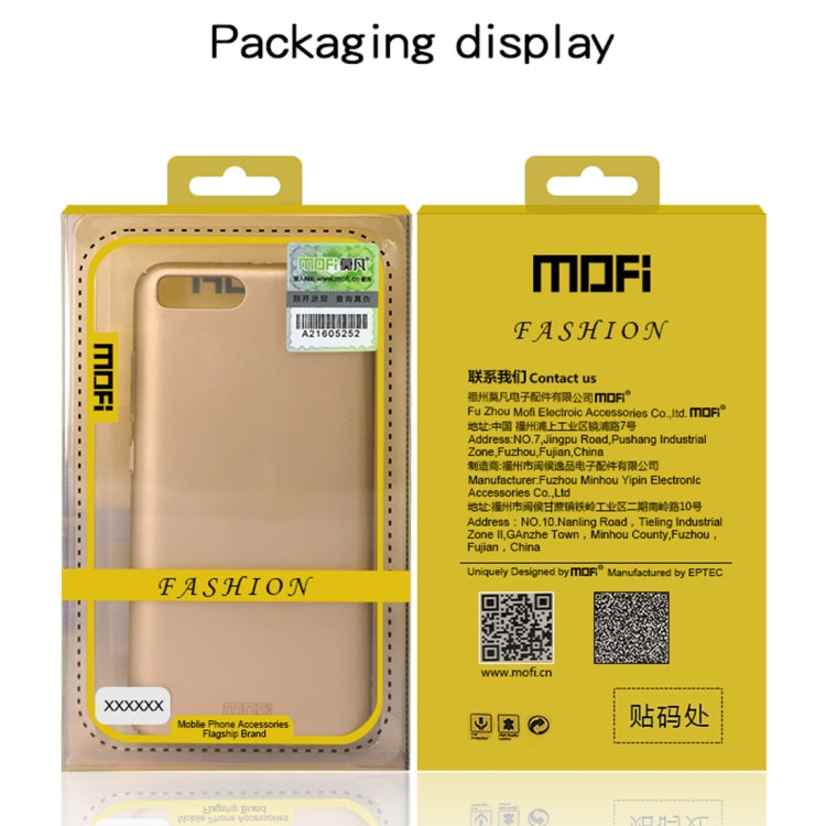 For iPhone XS Max MOFI Frosted PC Ultra-thin Full Coverage Protective Case (Gold) - More iPhone Cases by MOFI | Online Shopping UK | buy2fix