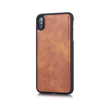 For iPhone XS Max DG.MING Crazy Horse Texture Flip Detachable Magnetic Leather Case with Holder & Card Slots & Wallet (Brown) - More iPhone Cases by DG.MING | Online Shopping UK | buy2fix