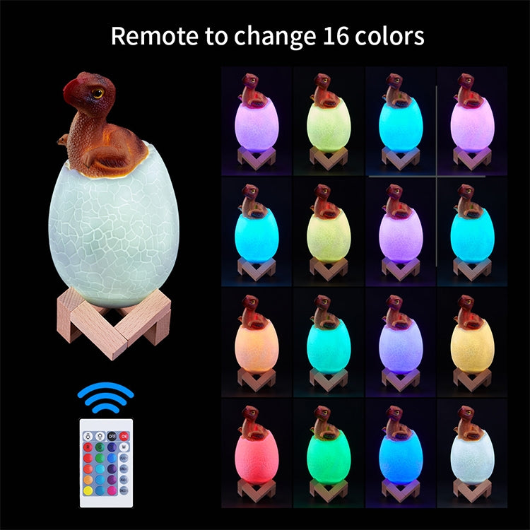 Stealing Egg Dragon Shape Creative Touch 3D Decorative Night Light, 16-color Patting Remote Control Version - Night Lights by buy2fix | Online Shopping UK | buy2fix