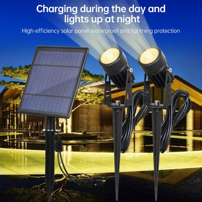 6W One for Two Solar Spotlight Outdoor IP65 Waterproof Light Control Induction Lawn Lamp, Luminous Flux: 300-400lm (White Light) - Solar Lights by buy2fix | Online Shopping UK | buy2fix