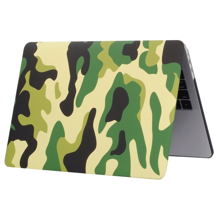 For 2016 New Macbook Pro 13.3 inch A1706 & A1708 Green Camouflage Pattern Laptop Water Decals PC Protective Case - MacBook Pro Cases by buy2fix | Online Shopping UK | buy2fix