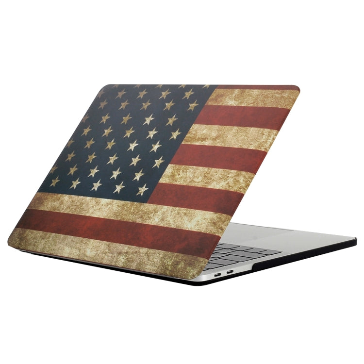 For 2016 New Macbook Pro 13.3 inch A1706 & A1708 Retro US Flag Pattern Laptop Water Decals PC Protective Case - MacBook Pro Cases by buy2fix | Online Shopping UK | buy2fix