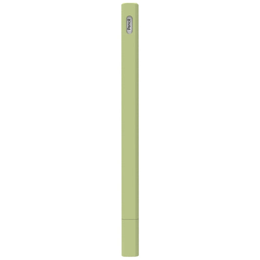 LOVE MEI For Apple Pencil 2 Triangle Shape Stylus Pen Silicone Protective Case Cover(Green) - Pencil Accessories by LOVE MEI | Online Shopping UK | buy2fix