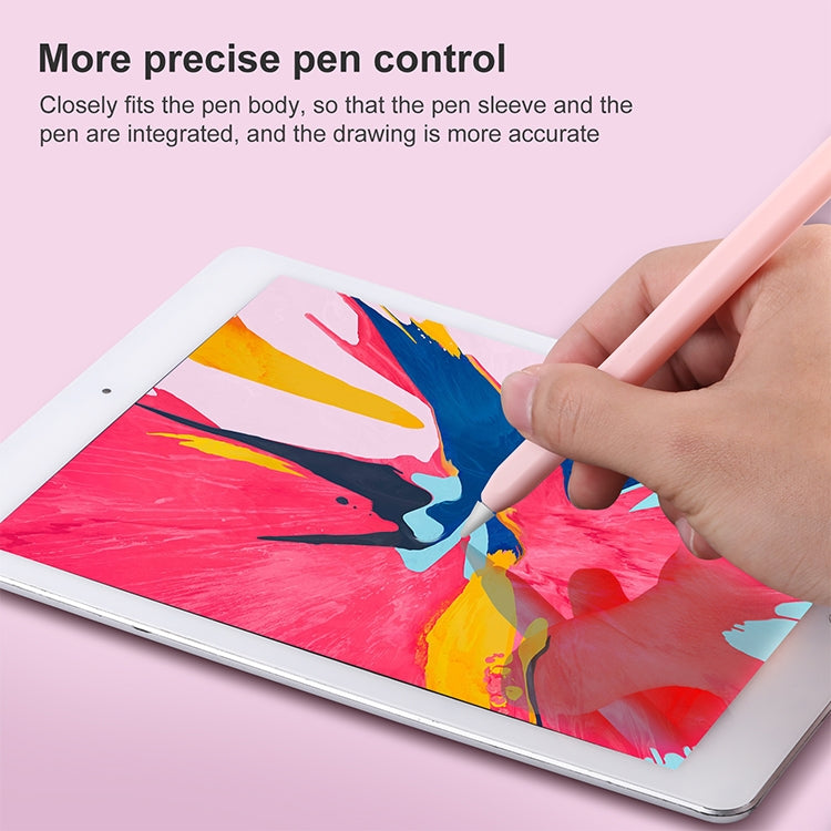 4 in 1 Stylus Pen Cartoon Animal Silicone Protective Case for Apple Pencil 2 (Blue) - Pencil Accessories by buy2fix | Online Shopping UK | buy2fix