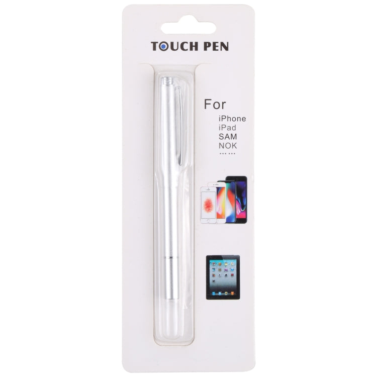 Universal Silicone Disc Nib Capacitive Stylus Pen (Silver) - Stylus Pen by buy2fix | Online Shopping UK | buy2fix