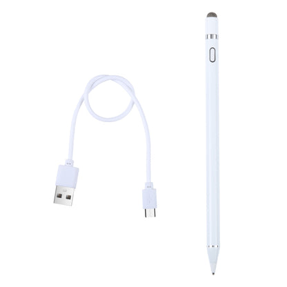 Universal Aluminum Alloy Active Capacitive Stylus Pen(White) - Stylus Pen by buy2fix | Online Shopping UK | buy2fix