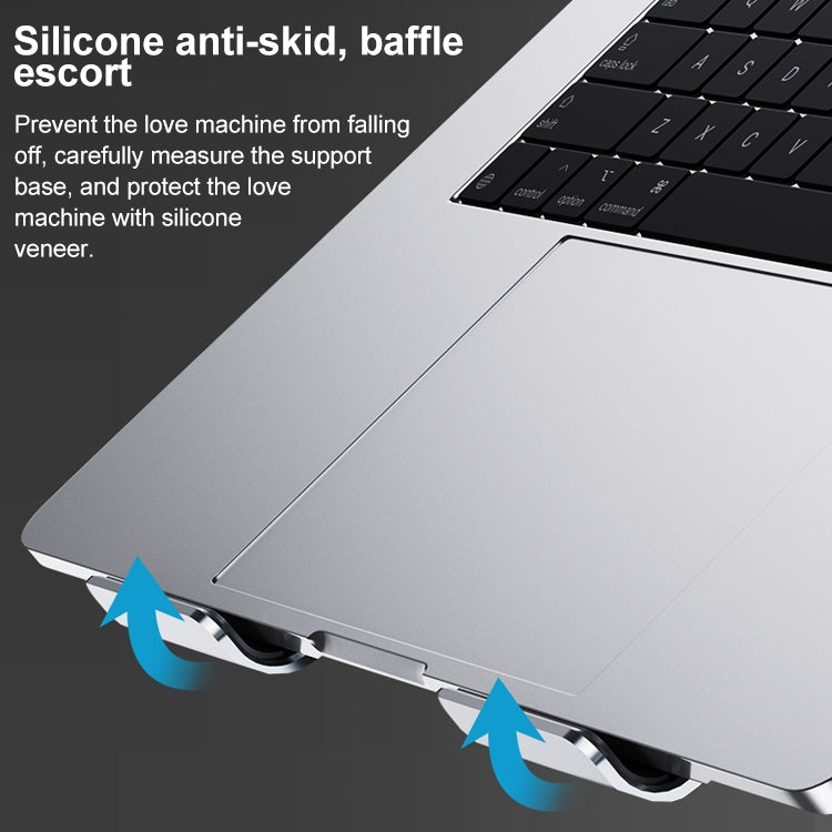 R-JUST HZ08 Two Holes Lifting Adjustable Laptop Holder - MacBook Holder by R-JUST | Online Shopping UK | buy2fix