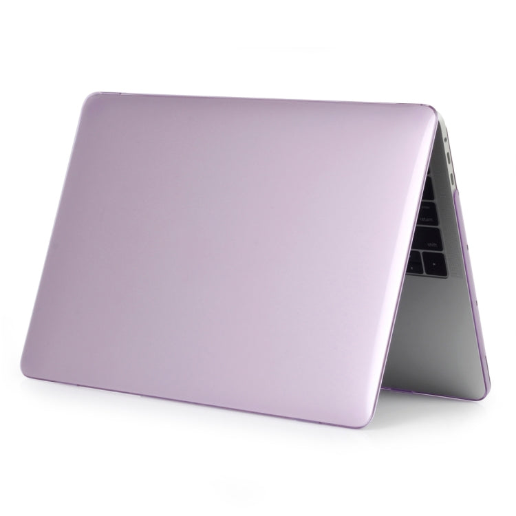 Laptop Crystal Style PC Protective Case for MacBook Pro 15.4 inch A1990 (2018) (Purple) - MacBook Pro Cases by buy2fix | Online Shopping UK | buy2fix