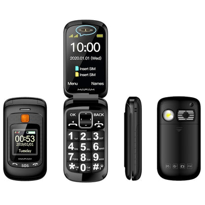 Mafam F899 Flip Phone, 2.4 inch, 32MB+32MB, Support FM, SOS, GSM, Family Number, Big Keys, Dual SIM(Black) - Others by buy2fix | Online Shopping UK | buy2fix