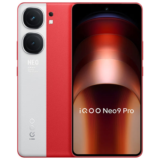 vivo iQOO Neo9 Pro, Dual Back Cameras, 16GB+512GB, Face ID / Fingerprint Identification, 6.78 inch Android 14 OriginOS 4 Dimensity 9300 Octa Core, OTG, NFC, Network: 5G, Support Google Play (Red) - vivo by vivo | Online Shopping UK | buy2fix