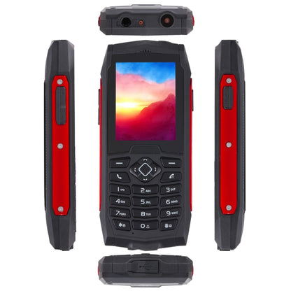 Rugtel R1D Rugged Phone, IP68 Waterproof Dustproof Shockproof, 2.4 inch, MTK6261D, 2000mAh Battery, Loud Box Speaker, FM, Network: 2G, Dual SIM (Red) - Others by Rugtel | Online Shopping UK | buy2fix