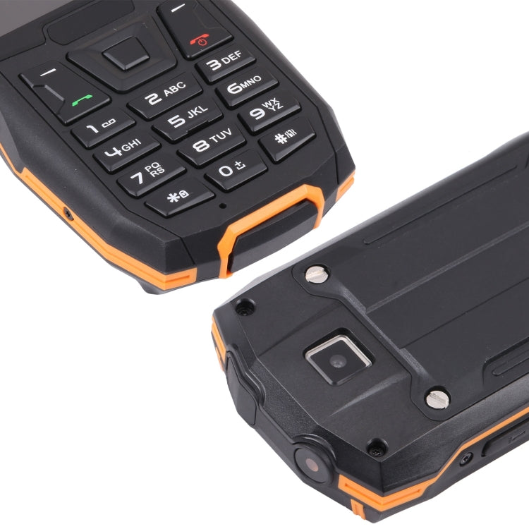 Rugtel R2C Rugged Phone, IP68 Waterproof Dustproof Shockproof, 2.4 inch, MTK6261D, 2500mAh Battery, SOS, FM, Dual SIM (Orange) - Others by Rugtel | Online Shopping UK | buy2fix
