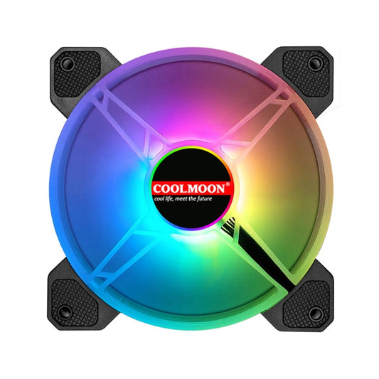 COOLMOON CM-JD1 Jade Ring RGB Case Cooler (Black) - Fan Cooling by COOLMOON | Online Shopping UK | buy2fix